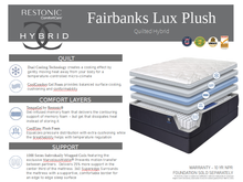 Load image into Gallery viewer, Comfort Care Fairbanks Lux Plush Hybrid Mattress