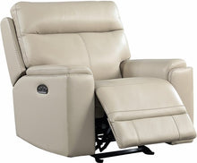 Load image into Gallery viewer, Italian Leather Taupe Brooklyn Power Motion Seating
