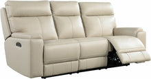 Load image into Gallery viewer, Italian Leather Taupe Brooklyn Power Motion Seating
