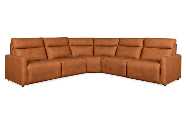 Italian Leather Adler Power Motion Sectional